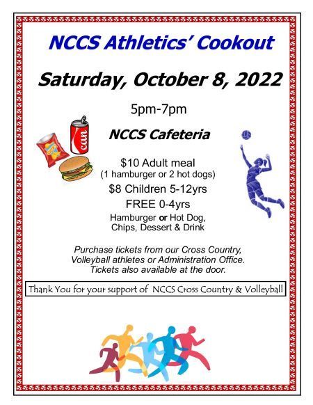 Fall Athletics Cookout